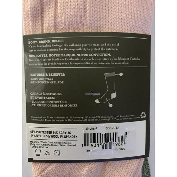 Timberland Women’s Set of Two Pairs Wool Boot Socks - Picture 3 of 3